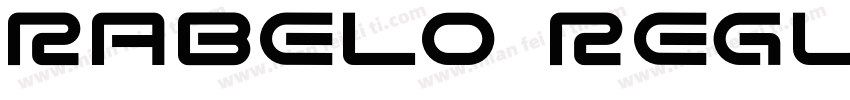 Rabelo Regular字体转换